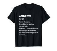Men or Boys Funny Sarcastic Andrew T-Shirt