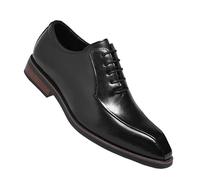 Men Oxford Dress Shoes Large Size Leather Design with Trendy British Gentleman Style Adds a Polished Look for Business Office Wedding or Formal Occasions(Black,10.5)