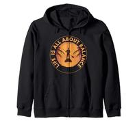 Men Paddleboarder on SUP Paddle Board for Standup Paddling Zip Hoodie
