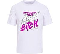Men Page Ellen David Guetta Sexy Bitch Casual White T-Shirt White O Neck Tee