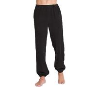 Men Pajama Pants Velvet Velour Pjs Bottoms Knit Pants with Pocket Sweatpants Lounge Lightweight Sleepwear Pants (Color : Black, Size : 8XL)