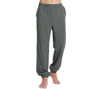 Men Pajama Pants Velvet Velour Pjs Bottoms Knit Pants with Pocket Sweatpants Lounge Lightweight Sleepwear Pants (Color : Green, Size : 8XL)