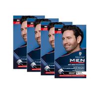Men Perfect Anti-Grey Tint Gel 90 Black (4 x 80 ml), Hair Colour for Men Hides Grey Hair, Anti-Grey Tint for a Natural Looking Result