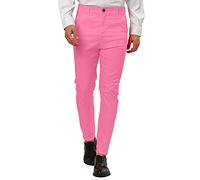 Men Plain Trousers Bright Colors Suit Trousers Suit Pants Men Slim Fit Classic-Fit Dress Pants Big & Tall Sizes Trouser Comfortable Casual Bottoms Formal Pant Refreshing Smart Suits Trouser