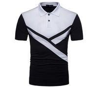 Men Polo Shirts,Mens Shirt Sleeve Plus Size Short Tops White Vneck Tshirt Mens Multi Pack Easy Care Fabric 70Th Birthday Gifts for