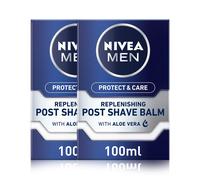 MEN Post Shave Balm Protect & Care Pack of 2 (2 x 100ml), Protective and Caring After Shave Balm for Men, Men's Skin Care and Shaving Essentials, Male