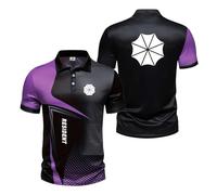 Men Print 3D Polo Shirts for R.ES.i.d.en.t Buttons Half Sleeve Stitching T-Shirts Rugby Short Sleeve Soft Activewear Fitness Tee Top Clothes-ZiS||m