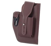 Men PU Leather Cellphone Belt Waist Bag Vintage Loop Cover Case Holder Bags Phone Protective Sheath Cell Phones Belt Bag Waist For Men Leather Loop Holder Purse