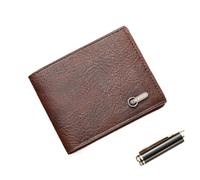 Men Purse Black Coin Wallet Male Business Cards Holder Pu Leather Multiple Slot Casual Large Capacity