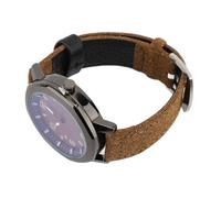 Men Quartz Clock, Men Look at The Thin Mineral Glass Minimalist for Outdoor Activities Indoors (Brown)