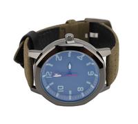 Men Quartz Clock, Men Look at The Thin Mineral Glass Minimalist for Outdoor Activities Indoors (Green)