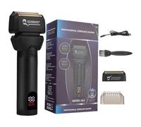 Men Reciprocating Shaver Electric Shaver Reciprocating Shaver Cordless Beard Trimmer Electric Shaver with LCD Display