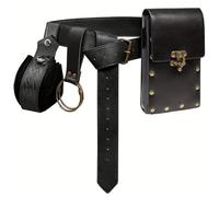 Men Renaissances Costume Halloween Medieval Pirate Belt Pouches Fannys Pack Vikinges Costume Accessories for Cosplay