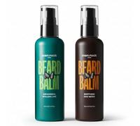 Men Rock Beard Balm Duo Set - Awakening & Soothing Leave-In Beard Conditioner and Softener, Hydrates Beard & Skin, Sicilian Lime & Oak Moss, 2 × 100 ml