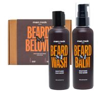 Men Rock Beard Care Kit for Men - Oak Moss Beard Grooming Kit with Beard Balm & Beard Shampoo - Beard Conditioner, Beard Moisturiser for Men, Beard Softener, Beard Growth & Care Set