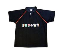 Men Rugby Shirts 6 Nation All Team Supporter Fan Size M to 2XL (3XL, Black)