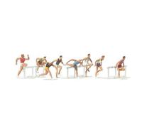 Men Running Hurdles (8) Figure Set