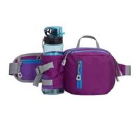 Men Running Waist Bag Shoulder Sling Bag Outdoor Sport Hiking Phone Pouch Women City Running Fitness Cycling Nylon Belt Bags for Men(B-Purple)