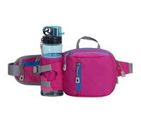 Men Running Waist Bag Shoulder Sling Bag Outdoor Sport Hiking Phone Pouch Women City Running Fitness Cycling Nylon Belt Bags for Men(B-Rose red)