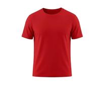 Men’s 100% Cotton T-Shirt - Premium Soft Breathable Summer Short Sleeve Tee, Regular Fit Plain Basic Casual Crewneck Undershirt, Lightweight Daily Wear Top (S-XL) Red