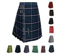 Men’s 5 Yard Tartan Kilt - Authentic Scottish Tartans - Adjustable Leather Straps, Soft Non-Itchy Fabric, Comfortable Fit - Wedding, Stag Party & Formal Wear Kilt