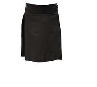 Men’s 5 Yard Tartan Kilt - Authentic Scottish Tartans - Adjustable Leather Straps, Soft Non-Itchy Fabric, Comfortable Fit - Wedding, Stag Party & Formal Wear Kilt Black