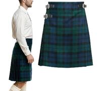 Men’s 5 Yard Tartan Kilt - Authentic Scottish Tartans - Adjustable Leather Straps, Soft Non-Itchy Fabric, Comfortable Fit - Wedding, Stag Party & Formal Wear Kilt