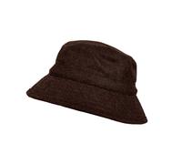 Men’s Abraham Moon Plain Tweed Bucket Hat - Brown / M