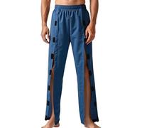 Men’s Adaptive Post Surgery Clothing Trousers, Featuring A Dual-Side Opening Design for Comfortable and Soft Wear Suitable for Post-Operative Recovery(Navy Blue,L)