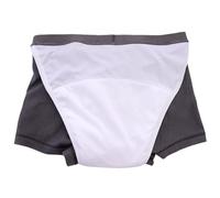 Men’s Anti-Odor Incontinence Underwear with Fly Cotton Briefs Regular Absorbency Washable Reusable Urinary Incontinence Pants Breathable and Comfortable LeakproofGray 250ml,2XL