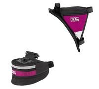 MEN’S BIKE SADDLE BAG PLUS TRIANGLE FRAME BAG GREAT CYCLE LUGGAGE BARGAIN,IDEAL TWO PIECE CYCLIST GIFT SET VERY SMART PINK COLOUR