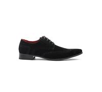Men’s Black Suede Brogues Retro 1920s Shoes [PRATO-Z2-BLACK-SUEDE-43]