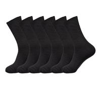 Men’s Black Thermal Diabetic Socks - Non-Elastic Soft Top Winter Warm Socks - 6/12 Pair Pack Thick Looped Terry Work Socks - Gentle Grip Heat Retention for Circulation - UK 6-11