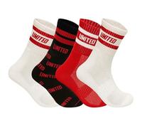 Men’s Boys Cushioned Cotton Blend Crew Socks Inspired by Man United, Man City, Newcastle & Liverpool, Soft Everyday Comfort, Multipack of 3, 6, or 12 Pairs Sizes 6-11