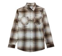 Men’s Button Down Flannel Checked Shirts Two Pocket 100% Cotton Long Sleeve Regular Fit Flannel for Adult, Size S to 2XL (UK, Alpha, M, Regular, Regular, Beige Style-2)