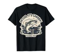 Men’s Canada Fishing Trip Humor with Friends T-Shirt