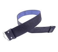 Men’s Classic Leather Kilt Belt Perfect Accessory for Your Kilt Outfit - Authentic Scottish Leather Kilt Belts Premium Celtic Embossed Adjustable (Thistle Embossed, XXL - Large)