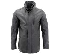 Men’s Classic Warm Black Leather Biker Jacket