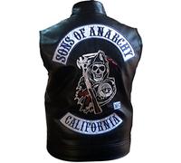 Men’s Cosplay SOA Son of Anarchy Biker Club California Faux Leather Jacket - Vests & Hoodie for Men