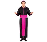 Men’s costume archbishop Ferdinand Halloween Fancy Dress Outfit Carnival Priest