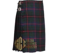 Men’s Custom Made 8 Yard Kilt - Traditional Scottish Tartan Kilts in Various Tartans (Davidson)