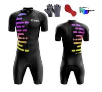 Men’s Cycling Skinsuit, Cycling Clothing,Breathable, Quick Dry Triathlon Suit - Short Sleeve One Piece Bodysuit for Bicycle Training, Racing Bike Top, Cyclist Clothing (XS,TYP-3)