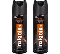 Men’s Dark Seduction Body Spray | Long-Lasting Fresh Deodorant for Men | Pack of 2 x 200mL Each