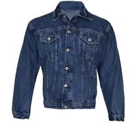 Men’s Denim Jacket - Classic Trucker Jean Jacket for Men | Vintage Western Style | Casual Workwear Coat with Pockets | Heavy Duty Button-Down Outerwear -Sizes S-3XL