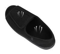 Men’s Diabetic Slippers Extra Wide Adjustable Slippers Open Toe Sandals with Mesh Upper Anti-skid Breathable Orthopedic Footwear Cozy Indoor Outdoor Shoes for Swollen Feet Arthritic Feet Hallux Valgus
