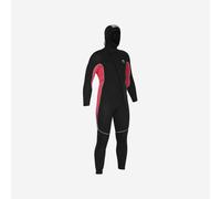 Men’s Diving Wetsuit With Hood 7.5 mm Neoprene - Scd 500 Black And Red