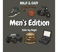 Men’s Edition: Bold & Easy Coloring Book