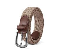 Men’s Belt, Elastic Braided Belt, Stretch Woven Casual Belt 1 3/8", With Gif Box.