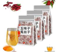 Men’s Essentials Five Flavors Goji Berry Tea,Schisandra Dodder Tea,Five Flavors Wolfberry Tea,Chinese Kidney Care Tea,Health Liver Care Tea,Chinese Herbal Medicine for Men (3 Box)