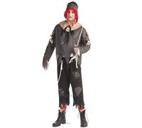 Men’s Evil Rag Doll Costume Halloween Fancy Dress Outfit Creepy Doll UK 38-44